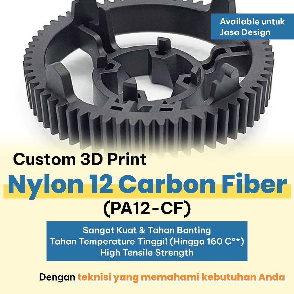 บริการพิมพ์ 3D PA12-CF ไนลอนคาร์บอนไฟเบอร์ที่กําหนดเอง 3D การพิมพ์ PACF PA-CF PA12CF Nylon12 วัสดุ
