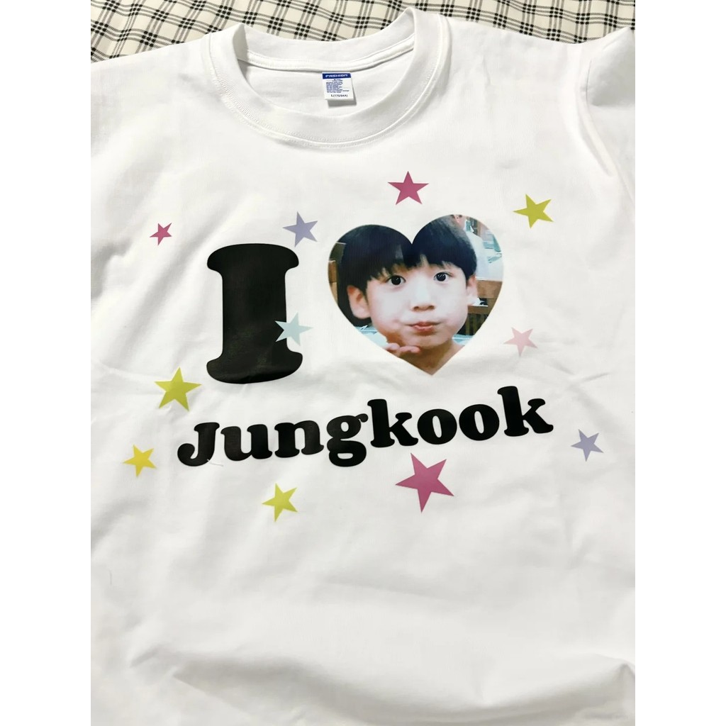 💕🧏🏻‍♂️ เสื้อยืด Jungkook Kpop  เครื่องแต่งกายรอบดาว S-5XL