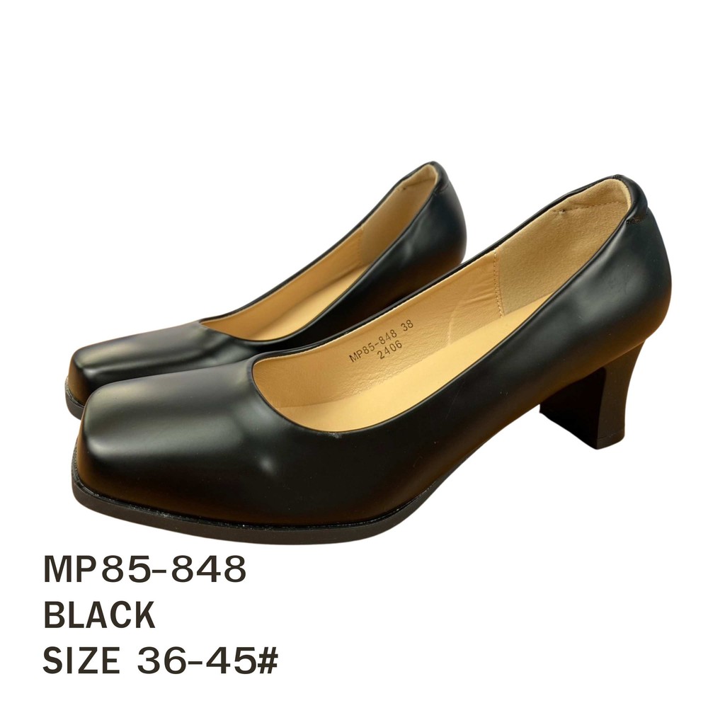 GS85848 รองเท้าคัดชู แบบถูกระเบียบใส่เรียนหรือรับปริญญา ส้นหนาสูง 2 นิ้ว พร้อมส่ง