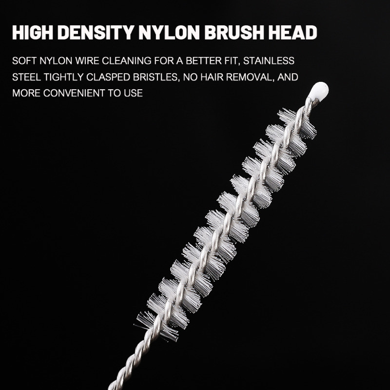 แปรงทําความสะอาดฟางสแตนเลส 3/5/10 ชิ้น, แปรงล้างขวด 17.5 ซม. สําหรับขวดกีฬา/เครื่องขัดพื้นโลหะทนการกัดกร่อนทนทาน - รูปที่ 7