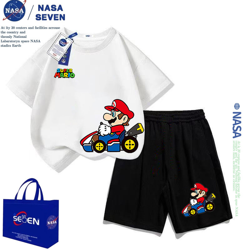 เสื้อยืดแขนสั้นเด็ก 2025 ฤดูร้อน สำหรับเด็กชายและเด็กหญิง