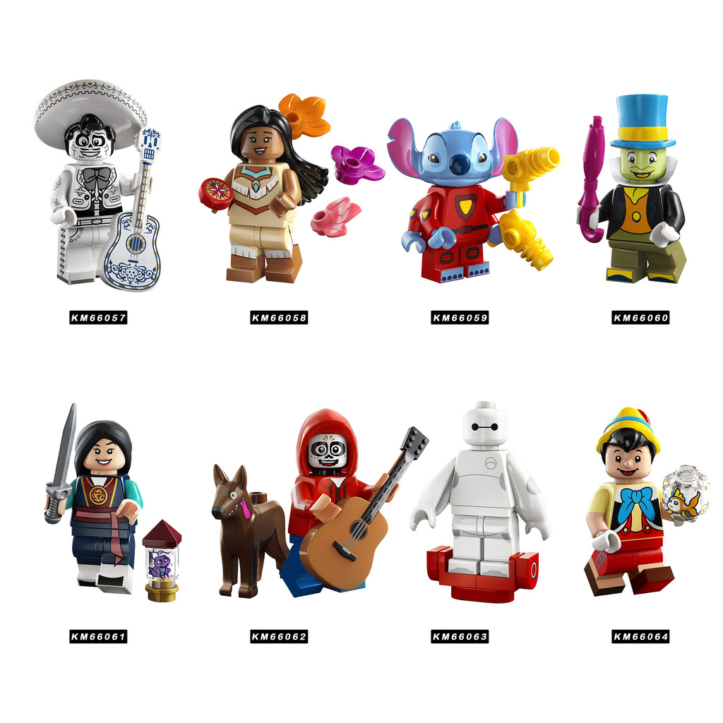 ชุดของเล่นบล็อกฟิกเกอร์ Stitch Minifigures