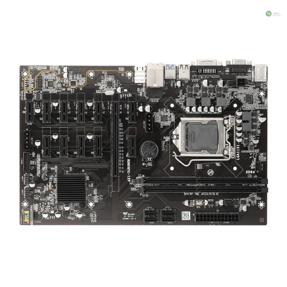 [พร้อมส่ง] เมนบอร์ด B250 BTC-12P พร้อมช่องหน่วยความจํา DDR4 2 ช่อง 11 ช่อง PCI-E 1X พอร์ต VGA+DVI รองรับ LGA1151 Series รุ่น 6th 7th