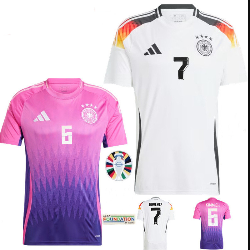 เสื้อกีฬาแขนสั้น ลายทีมชาติฟุตบอล EURO Germany คุณภาพสูง สําหรับผู้ชาย 2024