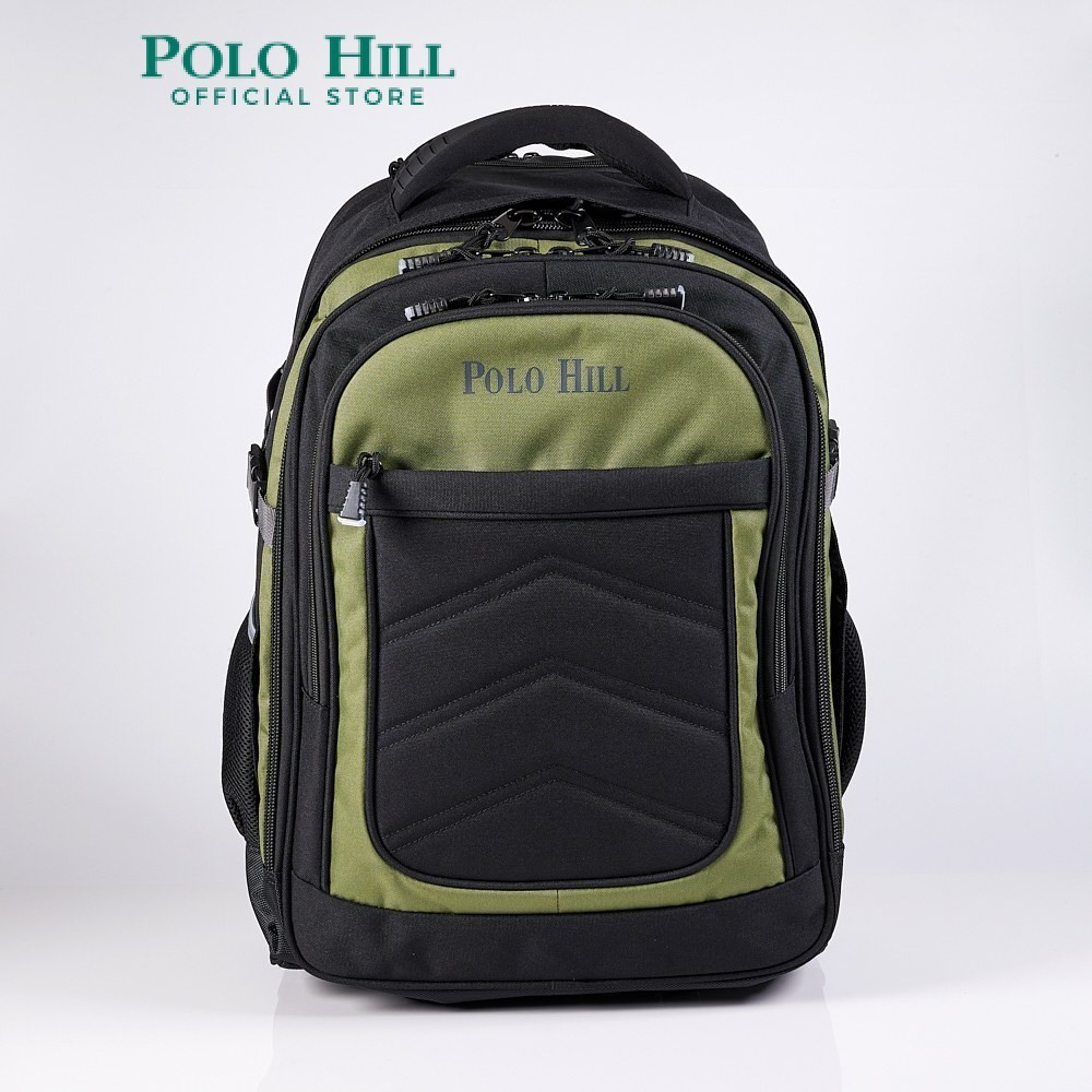 Polo HILL กระเป๋าเดินทาง กันน้ํา ความจุขนาดใหญ่ 22 นิ้ว 2 ล้อ สําหรับผู้ชาย PHTB-22