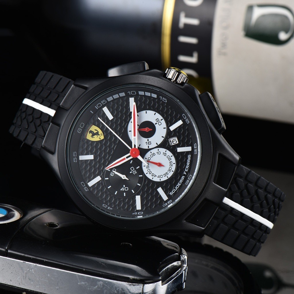 Citizen Men 's Watch Full-Function Leather Quartz Watch