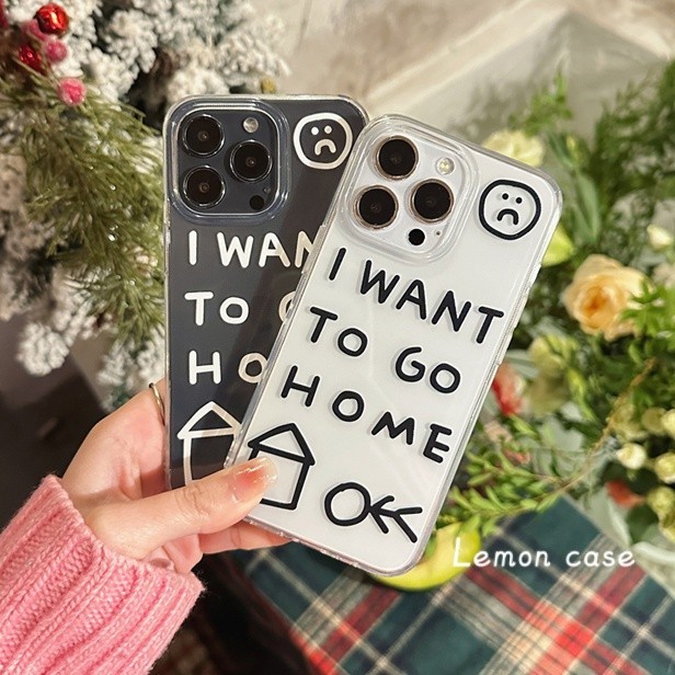 เคสโทรศัพท์มือถือ แบบใส พิมพ์ลายตัวอักษรภาษาอังกฤษ สีดํา สีขาว สไตล์เกาหลี สําหรับ iphone 15 15promax 14promax 13pro 13promax 11 11pro 12promax XR 7p 8plus