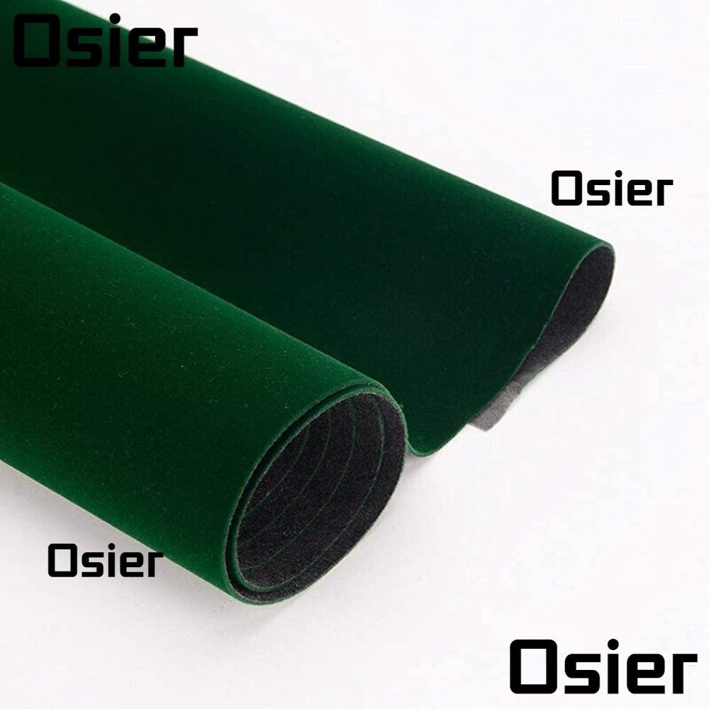 Osier1 ผ้าสักหลาดกํามะหยี่ มีกาวในตัว สีเขียว ขนาด 7.87 นิ้ว 4.85 ฟุต สําหรับวางของ DIY
