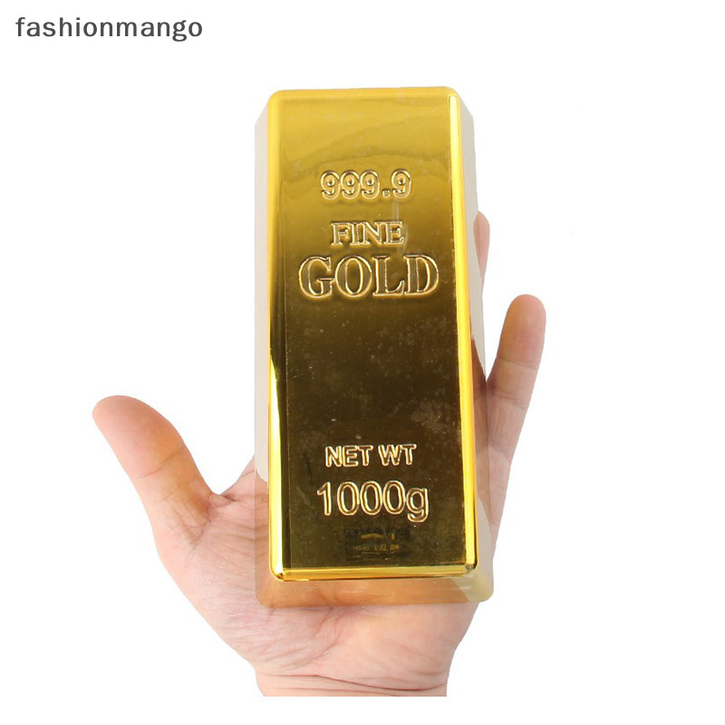 [fashionmango] แท่งทองปลอม พลาสติก ที่ทับกระดาษ สีทอง ตกแต่งบ้าน บาร์บูเลียน จําลอง สินค้าใหม่