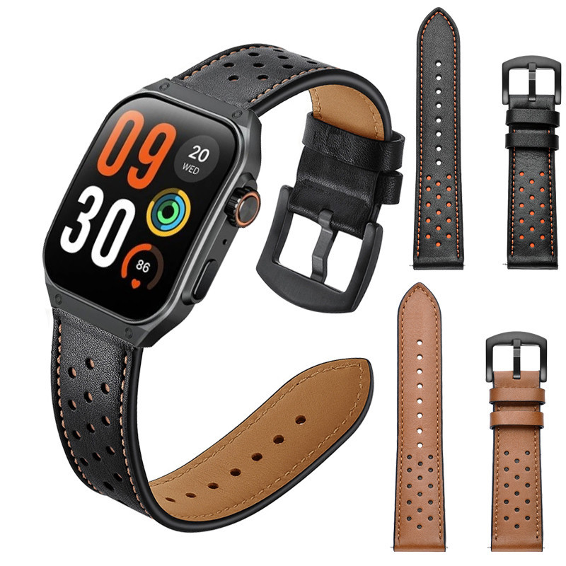 สายนาฬิกาข้อมือ สายหนังนิ่ม แบบเปลี่ยน สําหรับ HAYLOU Watch S8 Smartwatch
