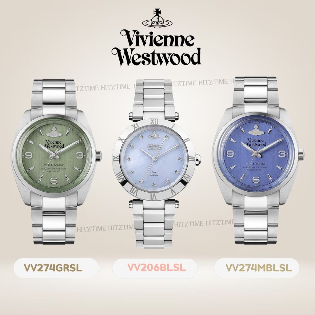 HIZTIME นาฬิกา Vivienne Westwood นาฬิกาข้อมือผู้หญิง นาฬิกาผู้หญิง แบรนด์เนม  Brandname รุ่น VV274GRSL