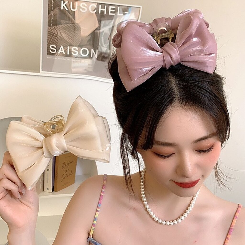 26CHAYA✨ โบว์หนีบผม สีสวย สำหรับเก็บรวมผมผู้หญิง แฟชั่นกิ๊บติดผม