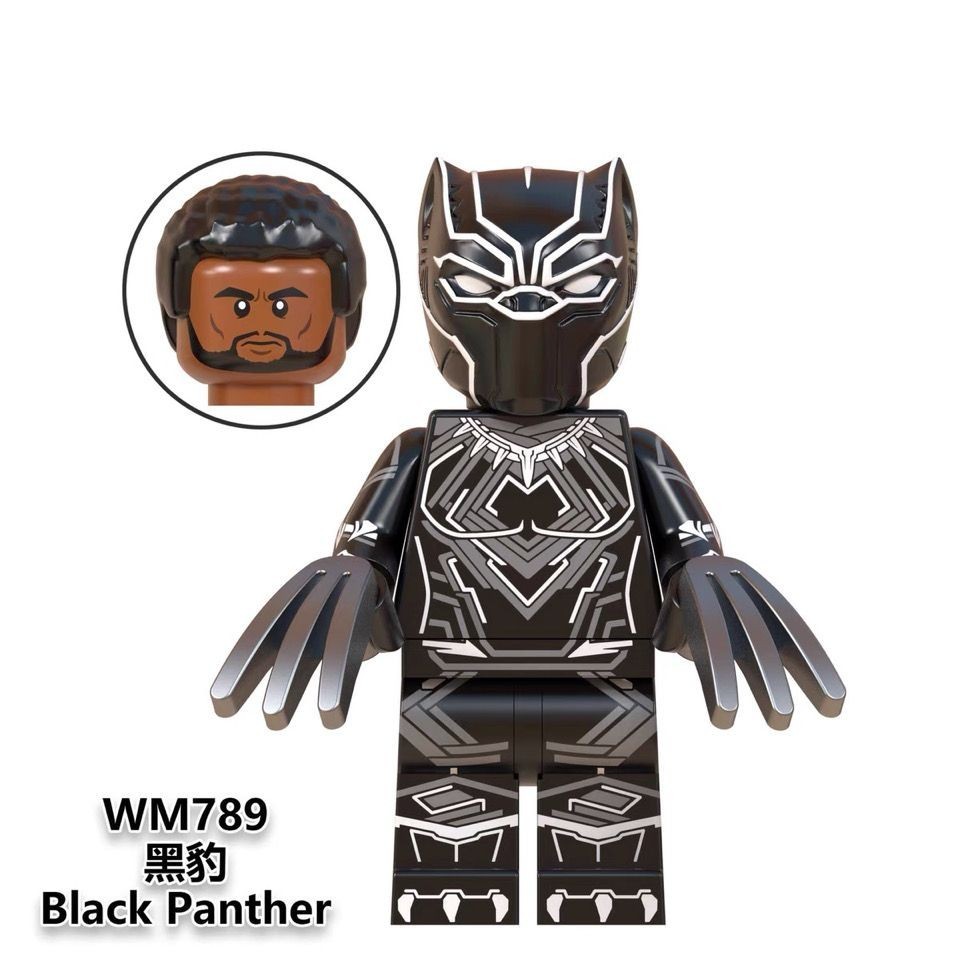 ใช ้ งานร ่ วมกับ Lego Marvel Avengers 4 Panther Building Block Minifigure Revacan Date Chara ประกอบของเล ่ น G0EJ