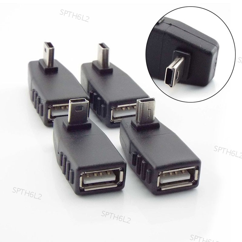 Mini USB 5pin ชาย USB หญิงเชื่อมต่ออะแดปเตอร์ OTG สําหรับรถยนต์ MP3 MP4 แท็บเล็ตโทรศัพท์ U-Disk TH6L