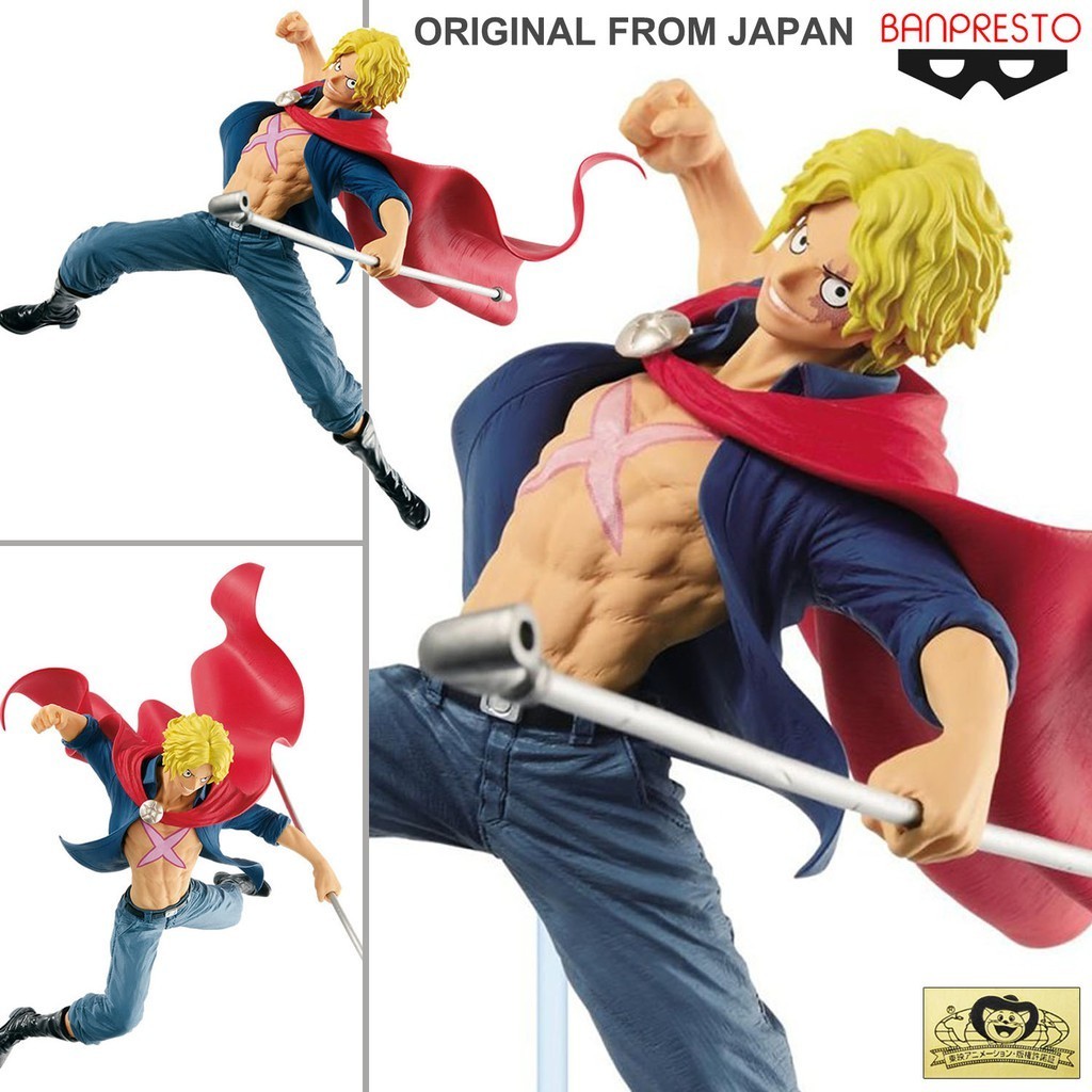 พร้อมส่ง Model Figure งานแท้ Original ฟิกเกอร์ แมวทอง One Piece วันพีซ  วันพีช Sabo ซาโบ แห่งคณะปฏิวัติ ซาโบ้