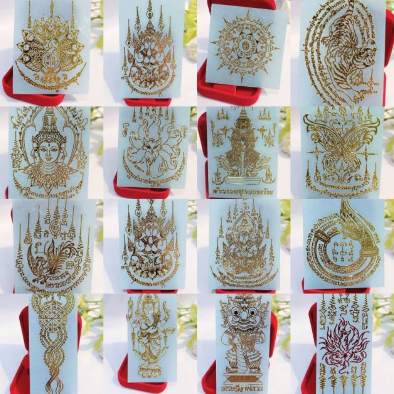 [FF88] สติ๊กเกอร์พระคัมภีร์ไทย พระเครื่องโลหะไทย สติ๊กเกอร์โทรศัพท์มือถือ มี Been ปลุกเสก Blessing T