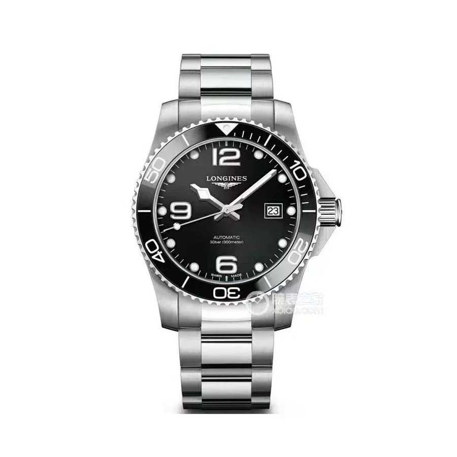 [ คุณภาพสูง ] -Longines Longines Series นาฬิกาผู ้ ชายใหม ่ ขายร ้ อนนาฬิกาดําน ้ ําแฟชั ่ นนาฬิกาข ้ อมือผู ้ ชายนาฬิกากลไกอัตโนมัติเซรามิค Bezel ยางวงสแตนเลส Limited Edition