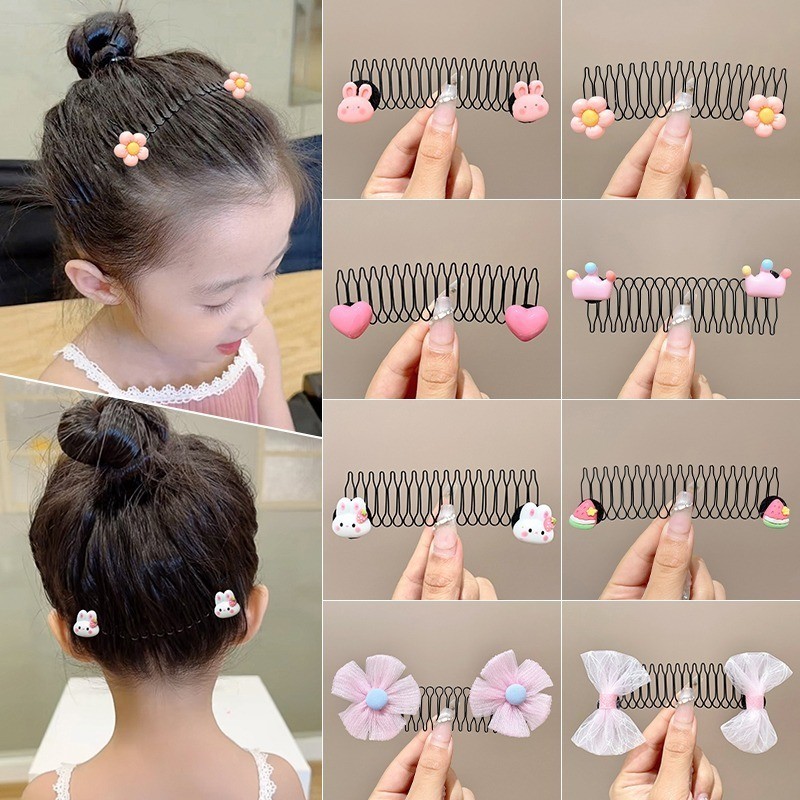 แฟชั ่ นเกาหลีใหม ่ สวยน ่ ารักการ ์ ตูนดอกไม ้ ผมหวี Rhinestone Star หักหวีผมแถบคาดศีรษะผู ้ หญิงอุปกรณ ์ เสริมผม