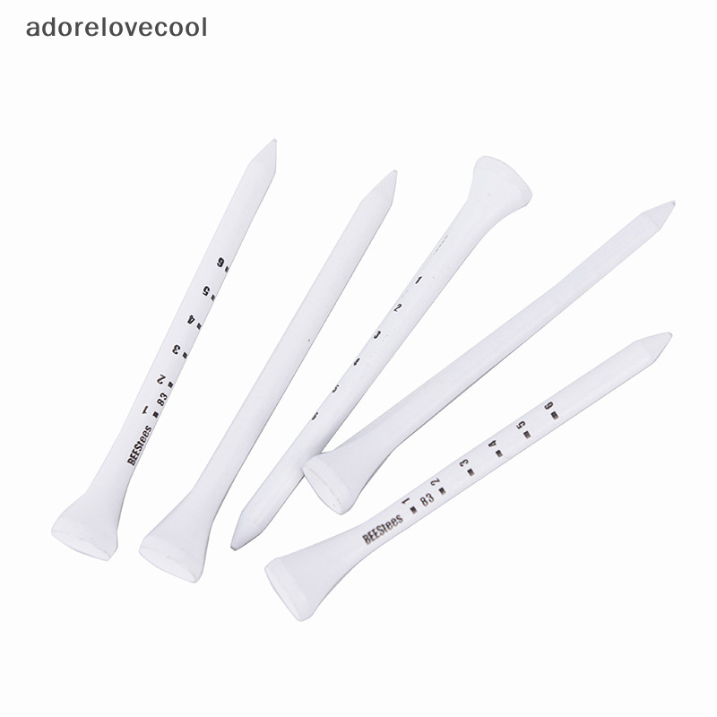 Adth 50PCS Professional Golf Tees 83 มม.สีขาวกอล ์ ฟไม ้ Tee Scale Golf Tees Martijn