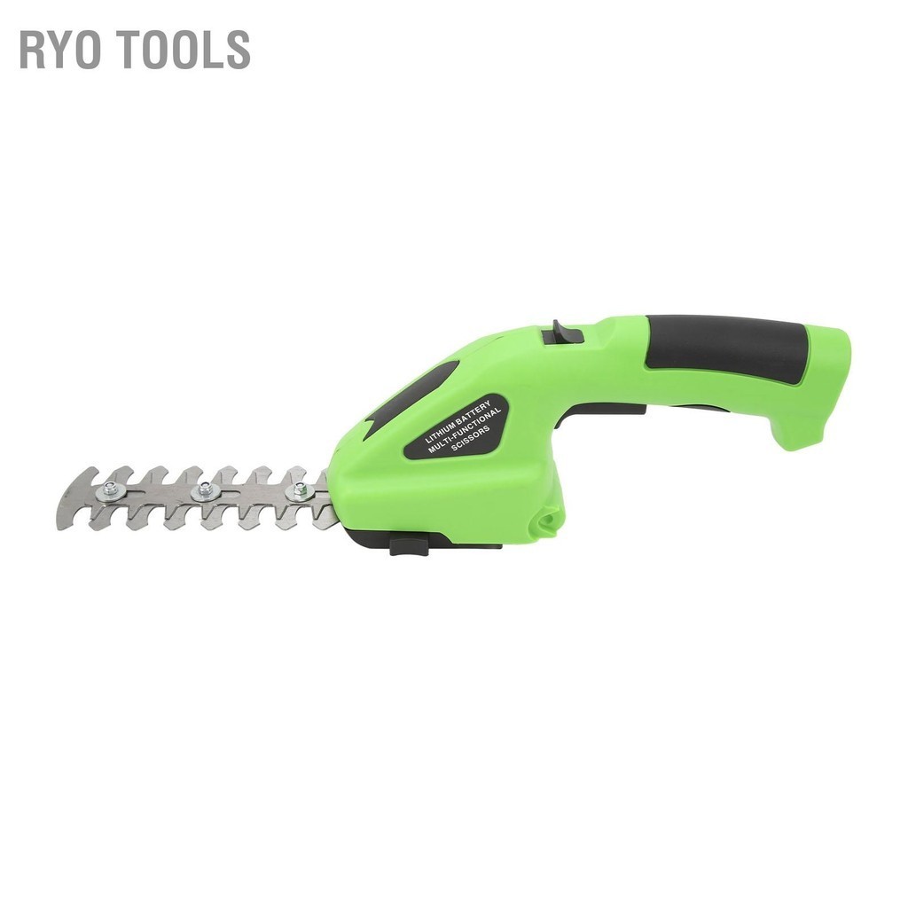 Ryo Tools ไร้สาย Hedge Trimmer ไฟฟ้าพุ่มไม้กรรไกรมือถือหญ้าตัดแต่งกิ่งเครื่อง 7.2V 2.0Ah แบตเตอรี่ชาร์จ USB