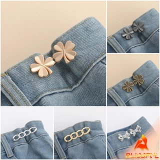 B.F ตะขอกางเกง ชุดกระดุมโลหะ ปรับระดับได้ โ Pants button