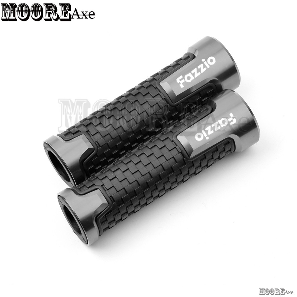 Mooreaxe สําหรับ Yamaha Fazzio 125 2024 2022 2023 2025 2026 Mio รถจักรยานยนต์ดัดแปลง Hand Grip 7/8 "22 มม.Handlebar Grip PVC CNC อลูมิเนียม Handle Bar Grips เปิด End SBT05