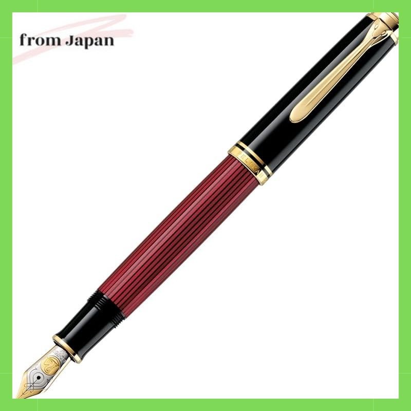 Pelikan Pelikan Fountain pen EF Extra Fine Souverain Red Stripe M800 Genuine Import