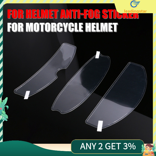 Leadingstar Universal Helmet Shield Anti Fog Film Clear Fog Resistant Rainproof รถจักรยานยนต ์ Full Face Helmet Shield Film