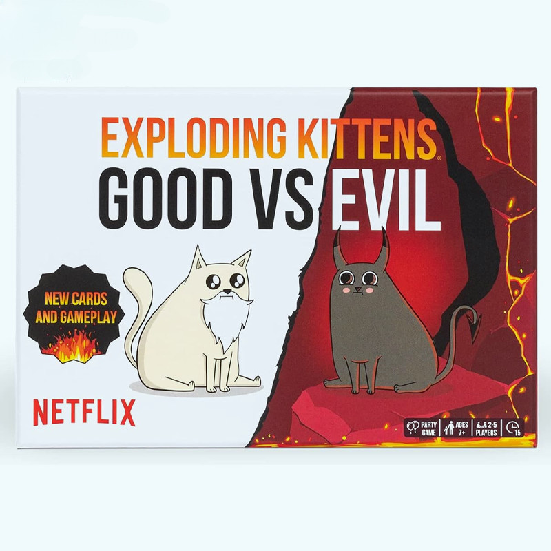 Exploding Kittens Good vs. Evil - 55 Cards Inspired by The Netflix Series