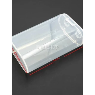21700 กล่องเก็บแบตเตอรี่แพ็ค 2 ส่วนฝาครอบพลิกกลม 20700 กล่องแบตเตอรี่กล่องป้องกันแบน/ชี้สองส่วน