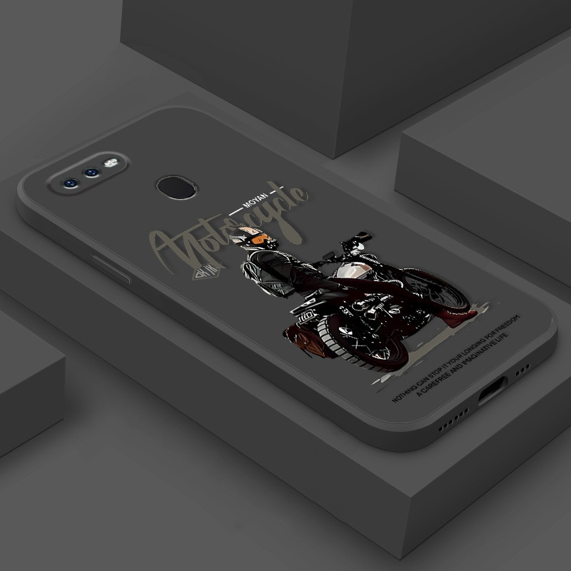ปลอกOPPO A7 2018 A5S AX5S AX7 A7N AX5 A3S A12 A12S A11K A12Eเคสโทรศัพท์พร้อมเชือกเส้นเล็กความงามซิลิโคนTPU Soft Shellอินเทรนด์Coolรถจักรยานยนต์Boyออกแบบใหม่กันกระแทกกรณี