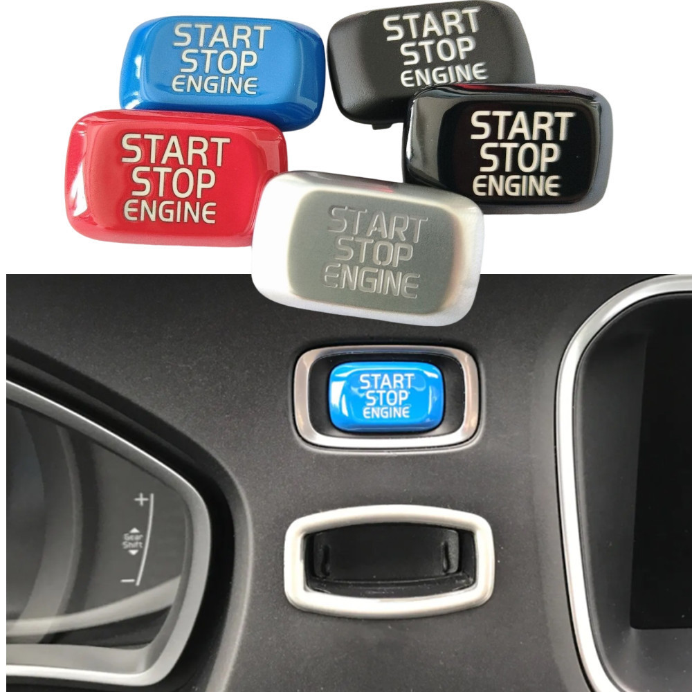 สําหรับ Volvo V40 V60 S60 XC60 S80 V50 V70 XC70 จัดแต่งทรงผมรถเครื่องยนต์ปุ่มเปลี่ยนฝาครอบหยุด Swtich Key Decor รถอุปกรณ์เสริม