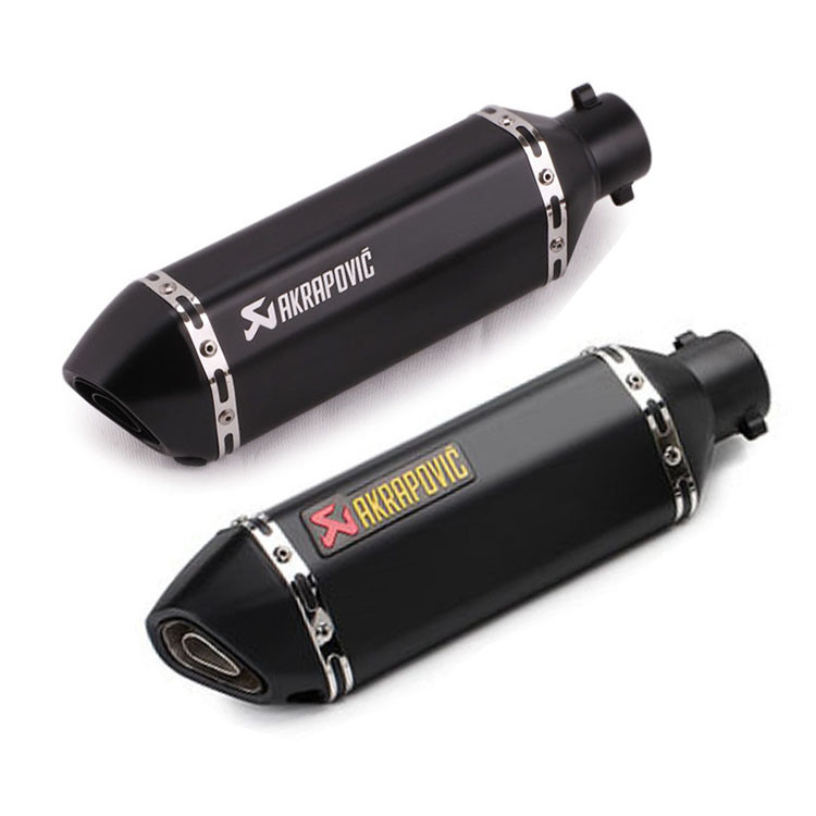 51MM Inlet Universal สีดําท่อไอเสียรถจักรยานยนต์ท่อไอเสีย Slip-on ปลายท่อไอเสียพร้อม DB Killer