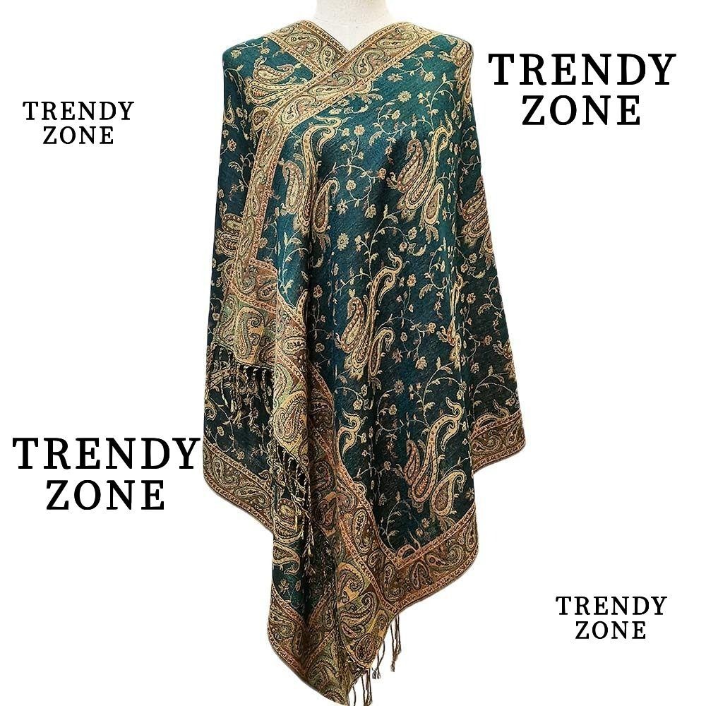 Trendyzone Shawl,พู ่ Paisley ผ ้ าพันคอยาวแฟชั ่ น Sun-Resistant Oversize เลียนแบบแคชเมียร ์ Hijab