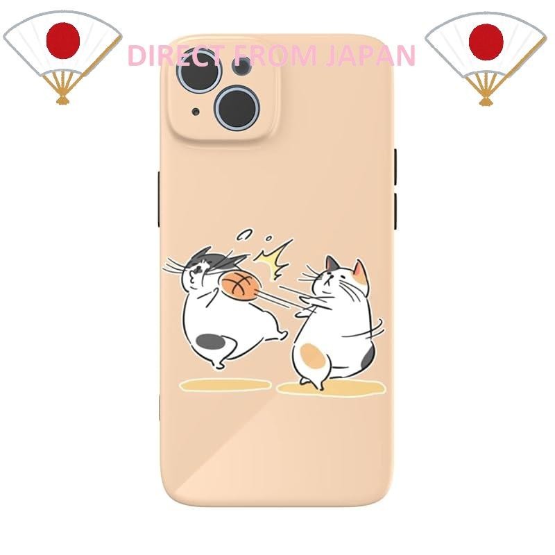THE DREAMY LIFT iPhone case featuring an anime/manga style with cute and cool designs, popular with cat lovers. This smartphone case is beautiful and popular with fans. (Fighting Cats, iPhone 15)