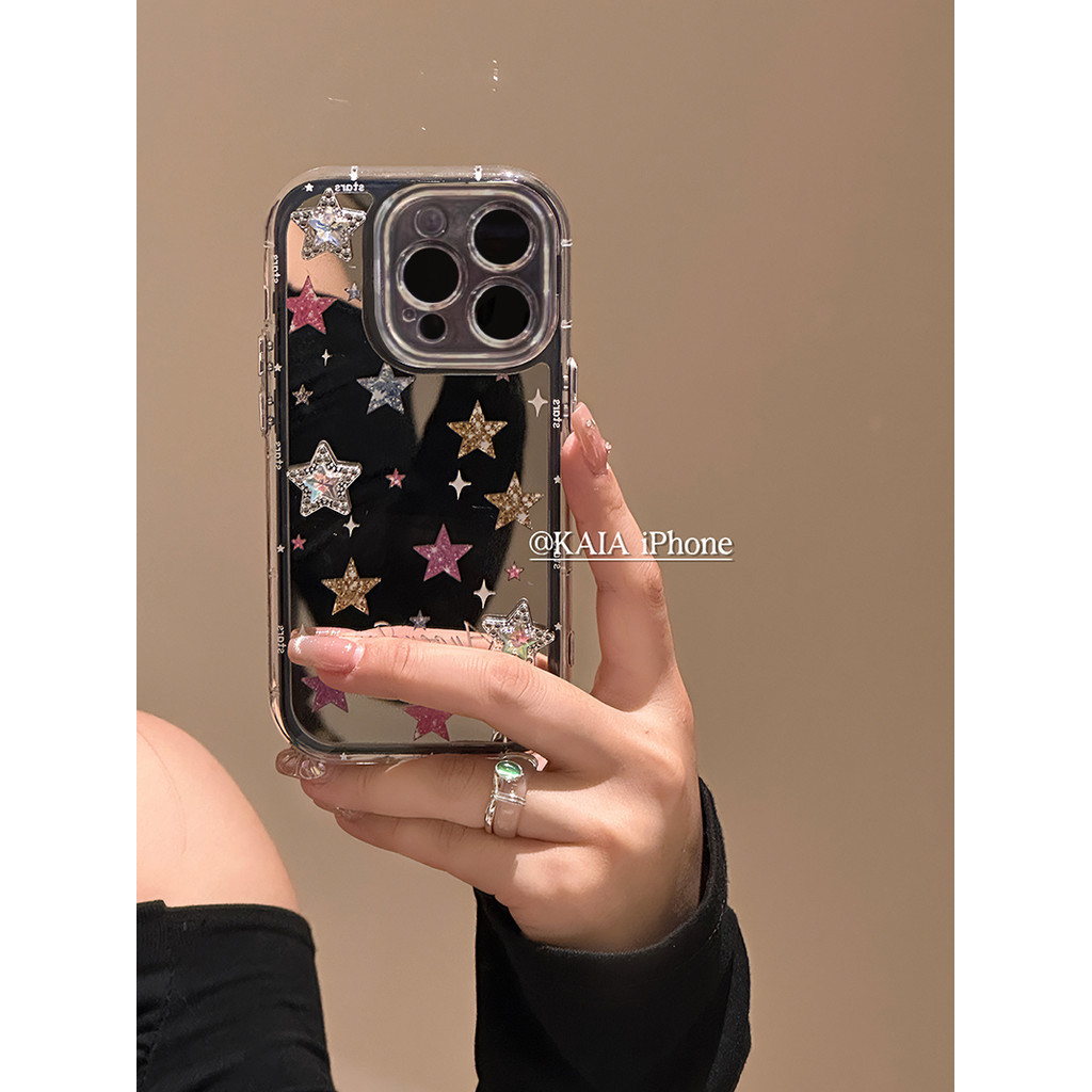 Huiwanju ประกายเพชรกระจกห้าเหลี่ยมดาวเหมาะสําหรับiPhone 15 Promaxเคสโทรศัพท์IP13 ใหม่ 12 เลนส์Rhinestone 14 ผู้หญิง 14 Promaxแพ็คซิลิโคน 15 Promaxเคสโทรศัพท์