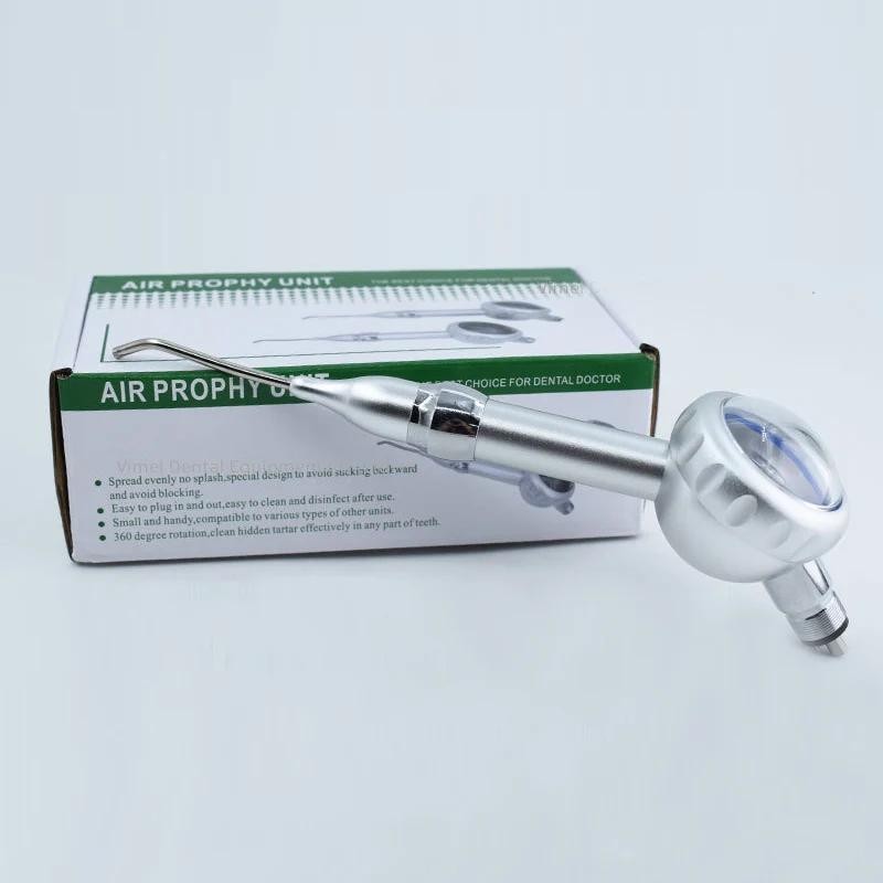 Dental air Polisher โลหะ air prophy mate air ขัด handpiece air flow ฟันไวท์เทนนิ่งทําความสะอาด air water sander ปืน 2/4 หลุม