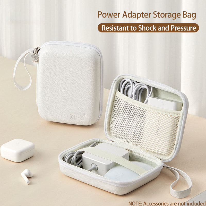 baona/ XBYS สไตล ์ หรูหราแล ็ ปท ็ อปโทรศัพท ์ Charger กระเป ๋ าเก ็ บสําหรับ Macbook เมาส ์ หูฟัง Travel Digital Gadget Organizer Hard PU หนังกรณี