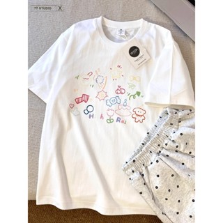 พร้อมส่ง🚀เสื้อ พร้อมส่ง เสื้อยืดแขนสั้น คอกลม โอเวอร์ไซซ์ สไ…