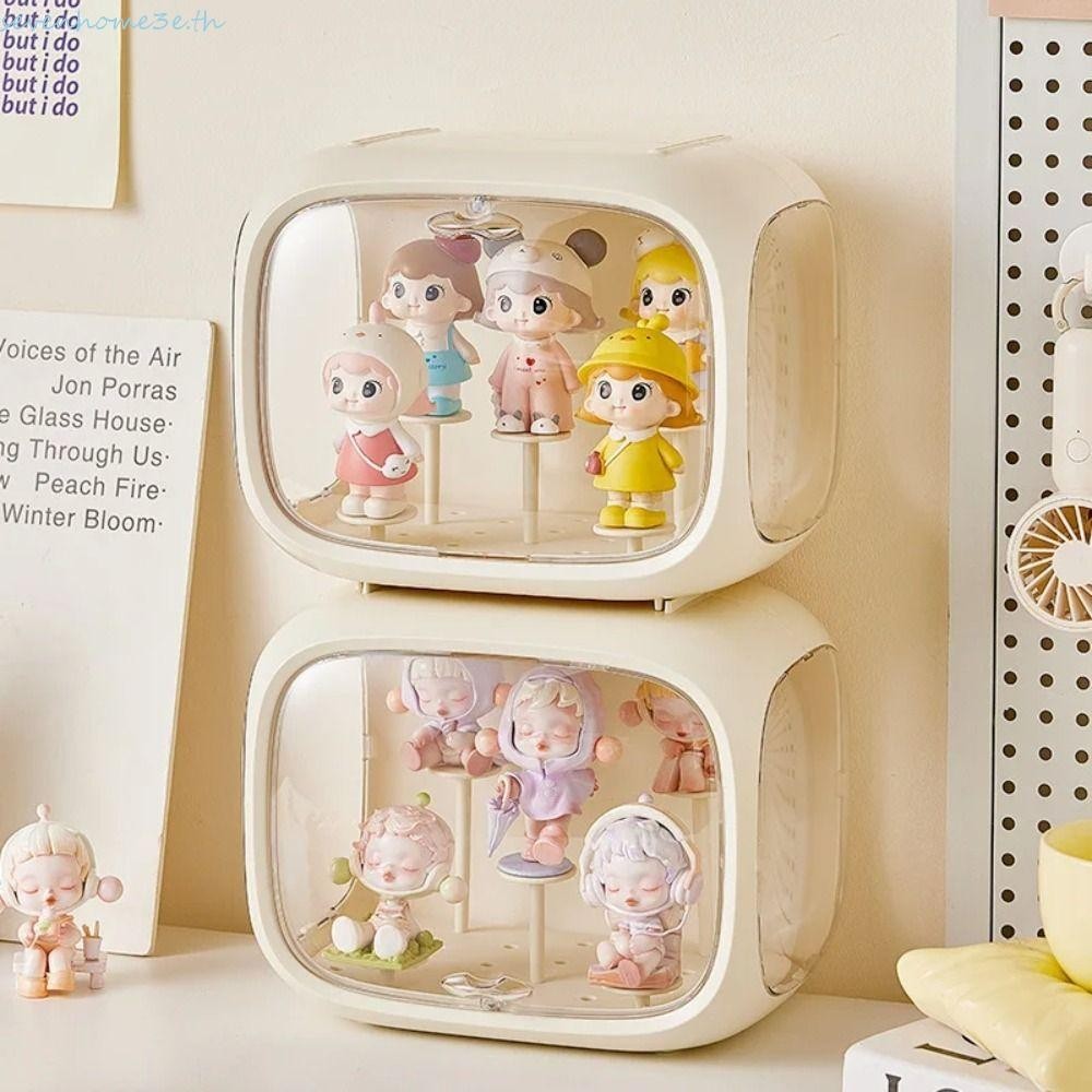 Sevenhome3e Popmart Storage Box Case,ติดผนังตัวเลขโปร่งใส,อะคริลิคขนาดใหญ่ความจุที่ถอดออกได้กันฝุ่นขาตั้งตุ๊กตาBubble Mart