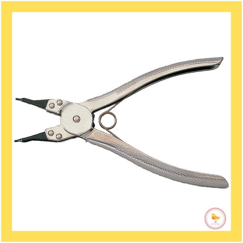 【Japan】Supertool Snap Ring Pliers (Fixed Claw Type) for Holes, Straight Claw CH0A