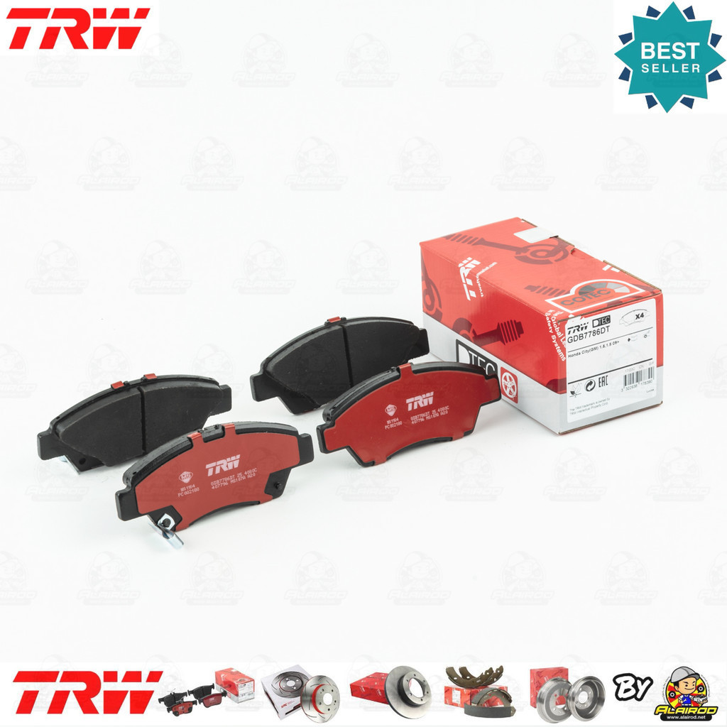 TRW ตัว TOP DTEC ผ้าเบรคหน้า Honda City GM 1.5 ธรรมดา และ CNG รุ่นปรับโฉม ปี 2010-2013   GDB7786DT