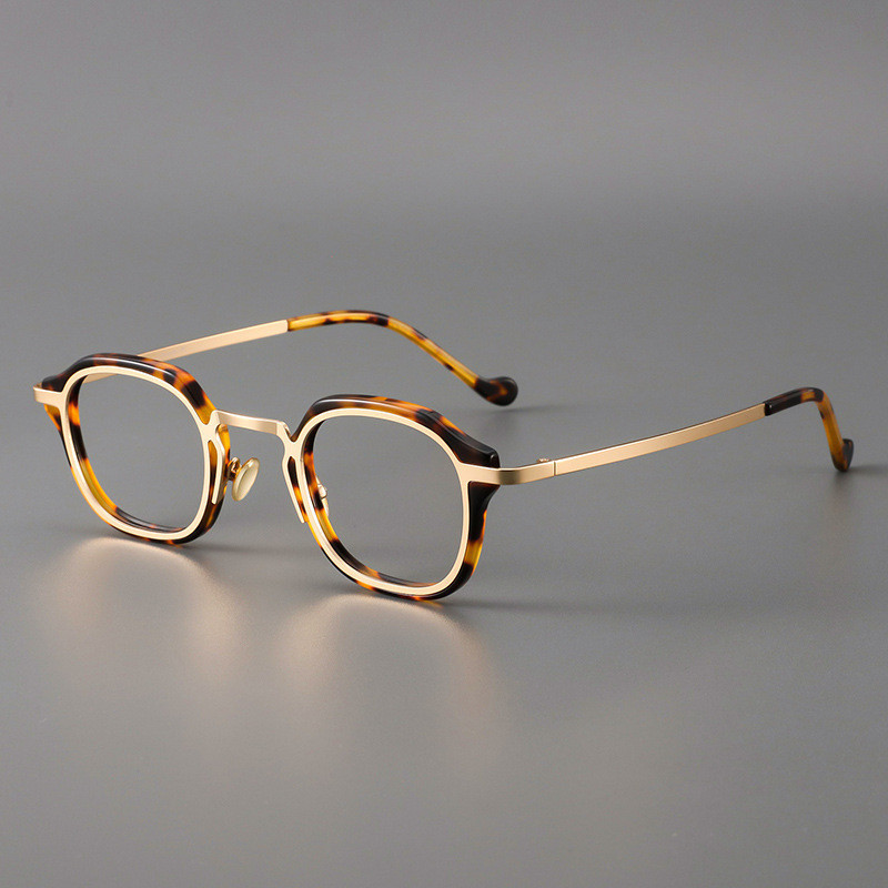 Retro Acetate Optical กรอบแว ่ นตาไทเทเนียมแว ่ นตาผู ้ ชายผู ้ หญิงสแควร ์ กรอบแว ่ นตา SMOP7