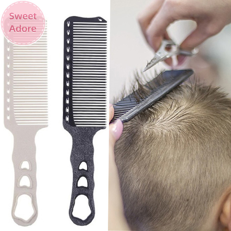 SweetAdore 1 ชิ้น Cutg หวีแบนผม Hairdressing ตัดผมร้านทําผมสไตล์ TH