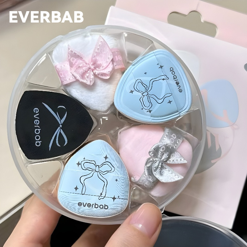 EVERBAB พัฟแป้งพัฟ พัฟมินิ พัฟแป้งพัฟ พัฟเครื่องสำอางน่ารัก