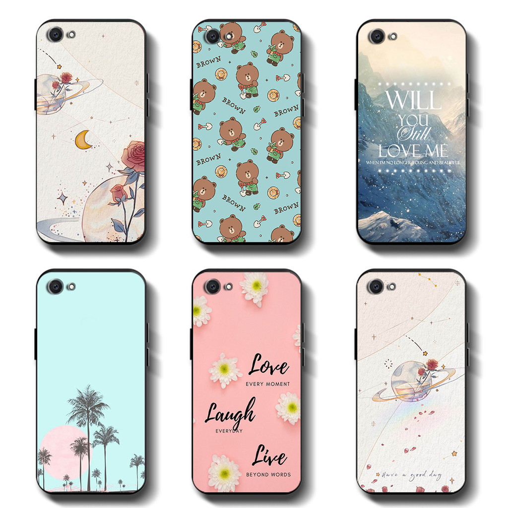 สีดํานุ ่ มสําหรับ VIVO 1603 1606 1610 Y53 Y55 Anticrack Casing คุณภาพสูง TPU ฝาครอบป ้ องกันซิลิโคนยางโทรศัพท ์ กรณี
