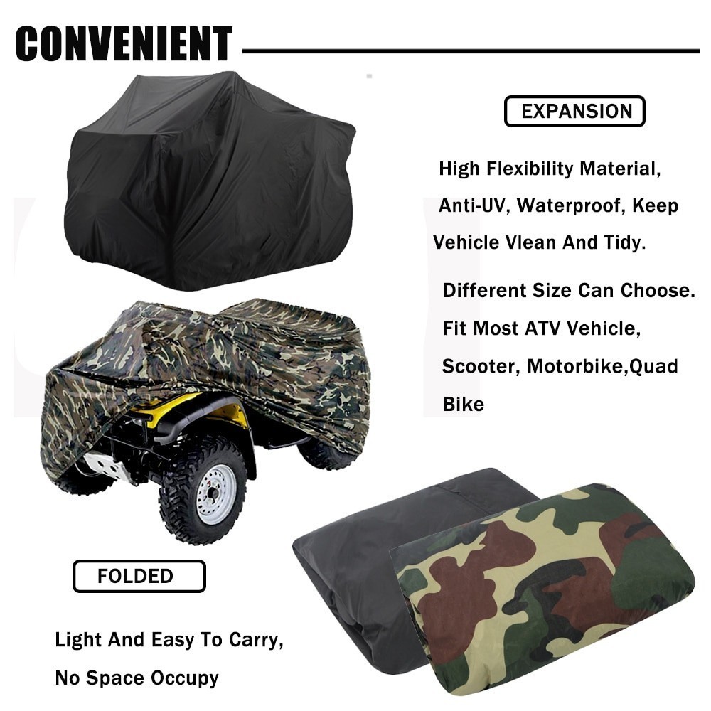 My For Polaris Magnum Sportsman For Yamaha Grizzly Universal Quad Bike ATV Cover UTV Scooter Raincoa