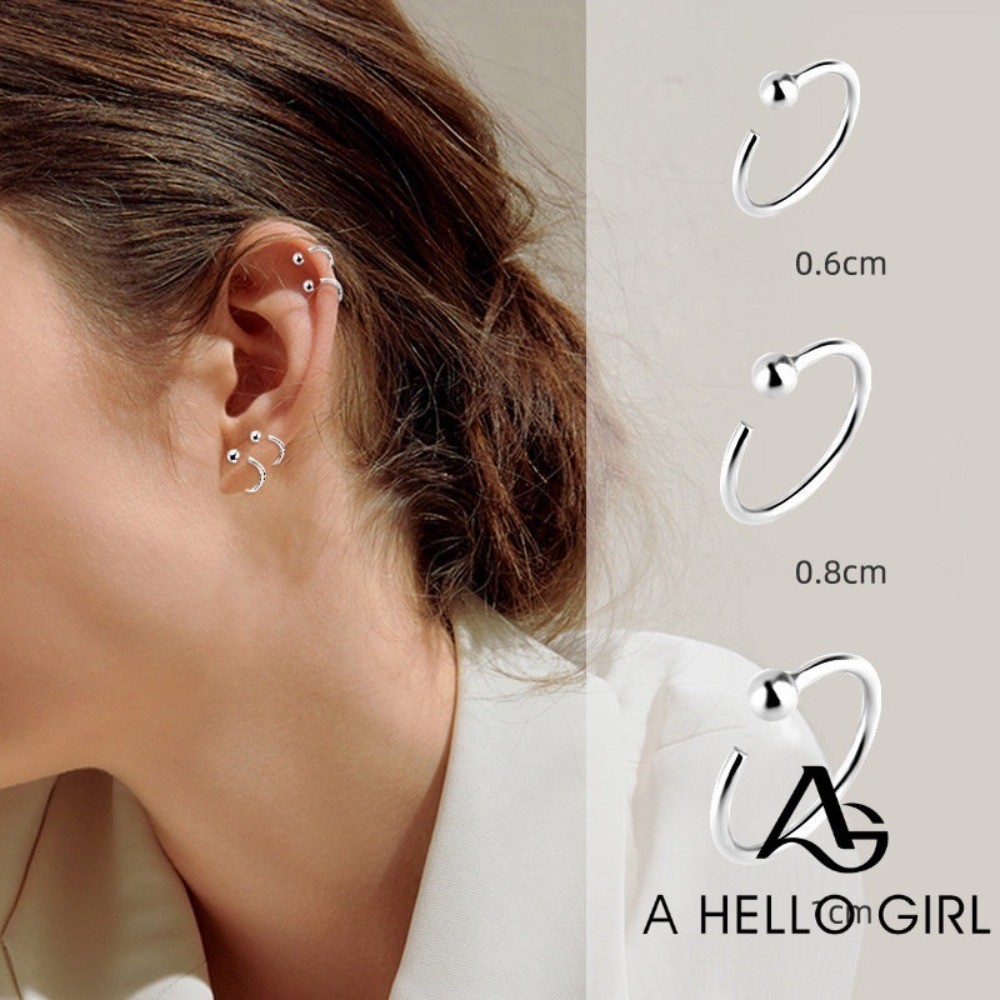 Retro Simple ต ่ างหูเกลียวสําหรับผู ้ หญิงส ่ วนบุคคลหูเครื ่ องประดับของขวัญปาร ์ ตี ้