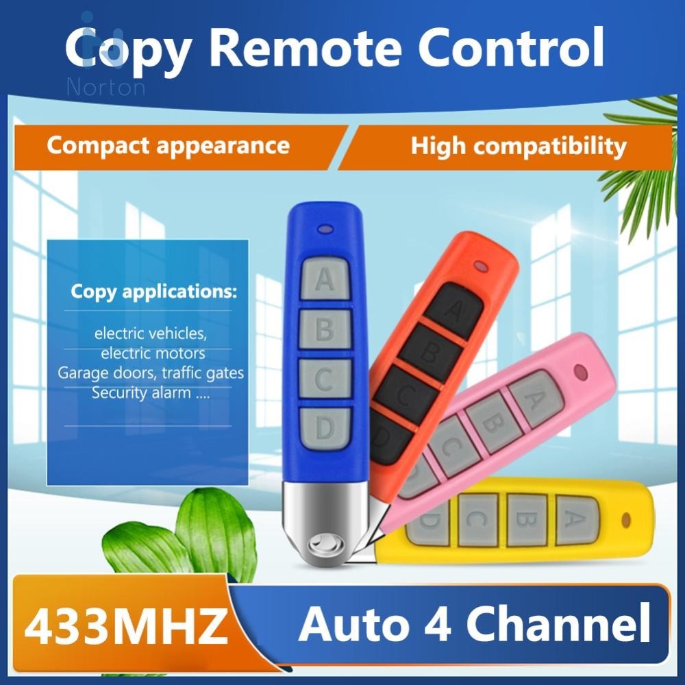 433mhz Cloning Code 4 Key Garage Gate Door Opener Copy Remote Control Duplicator [Norton.th ]