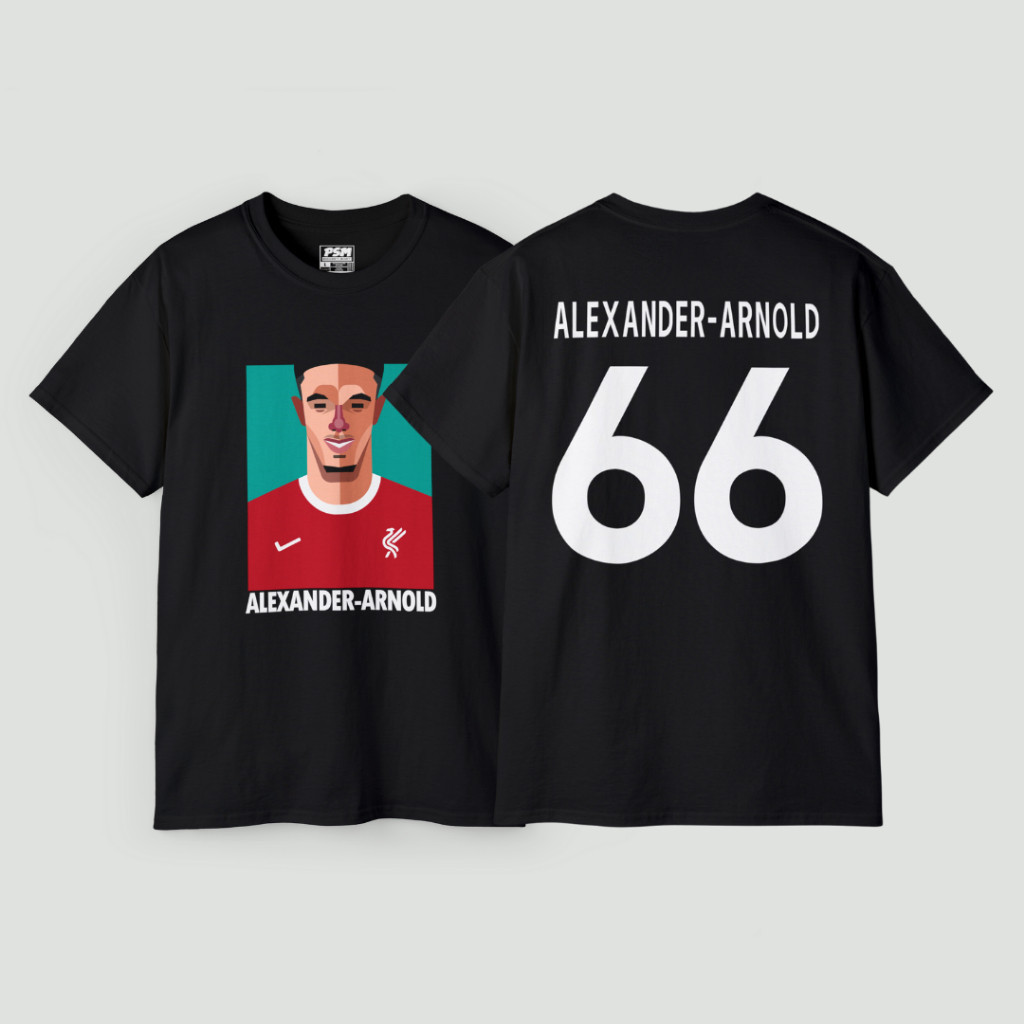 【S-5XL】PSM เสื้อยืดลายนักฟุตบอล Trent John Alexander-Arnold ฤดูกาล 2023/24 เสื้อยืดคอตตอน s-5xl